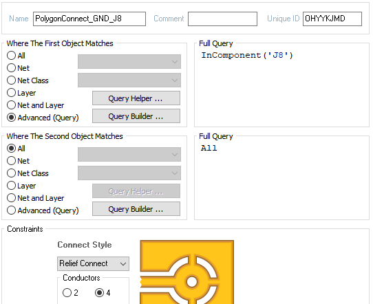 Connenction style for component